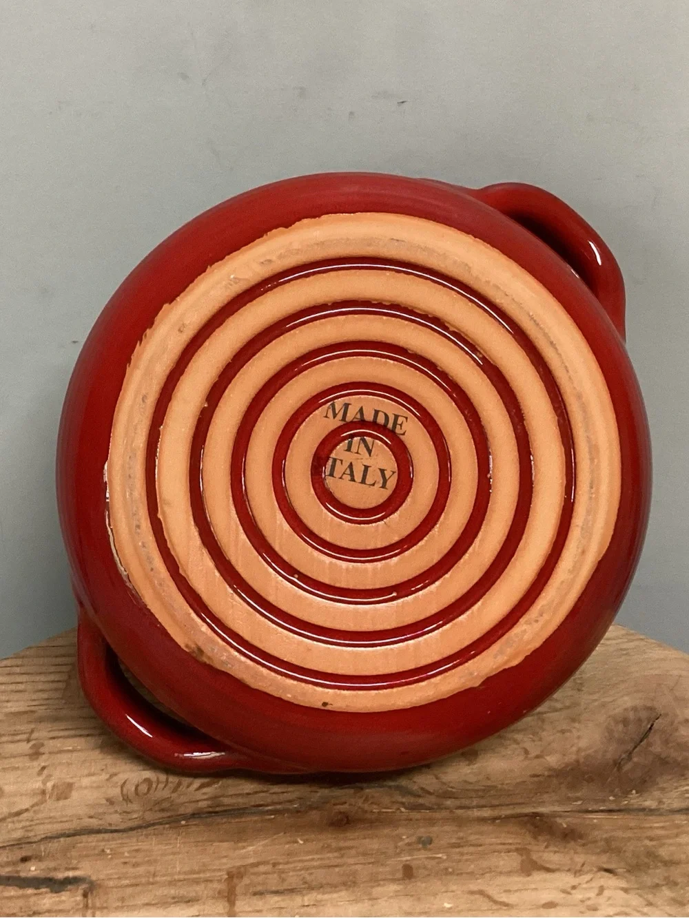 🔴 Vintage - De Silva - Made In Italy - Terracotta Red Casserole Dish - Beautiful